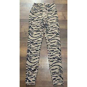 All Fenix Leggings‎ No Size Tag Animal Print Tiger Striped Brown Black Womens